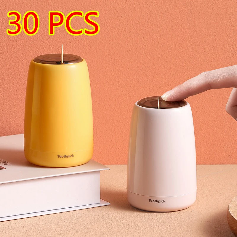 Wholesale Nordic Push-Type Automatic Toothpick Box Plastic Round Toothpick Household Creative Automatic Cute Toothpick Holder
Wholesale Nordic Push-Type Automatic Toothpick Box Plastic Round Toothpick Household Creative Automatic Cute Toothpick Holder