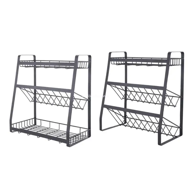 Countertop Standing Black Seasoning Rack for Kitchen Pantry Wall Mounted Rack Dropship
Countertop Standing Black Seasoning Rack for Kitchen Pantry Wall Mounted Rack Dropship