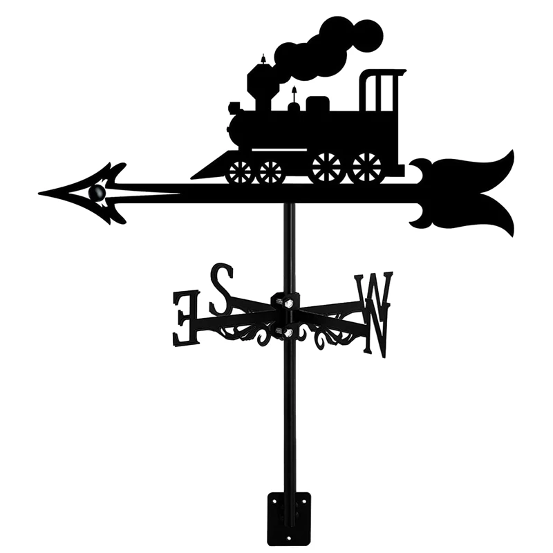Train Silhouette Weathervane, Professional Measuring Tool Garden Decoration Farm Scene Wind Direction Indicator
Train Silhouette Weathervane, Professional Measuring Tool Garden Decoration Farm Scene Wind Direction Indicator