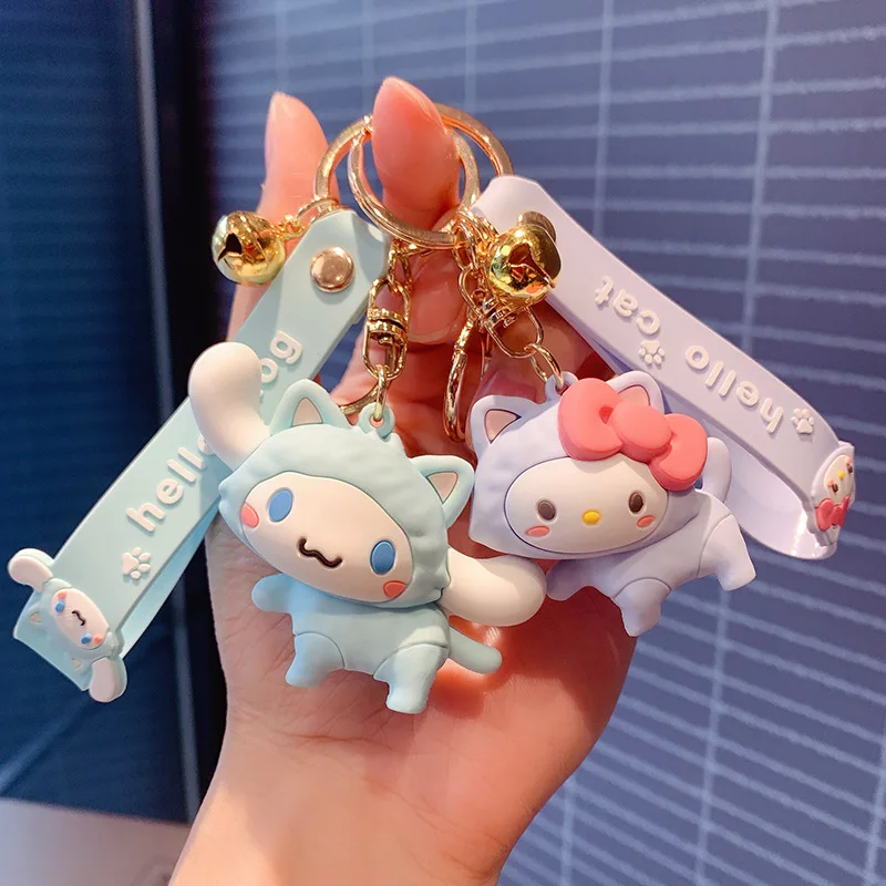 Sanrio Anime Figure Kuromi Cinnamoroll Keychain Creative Cute Small Pendant Bag Ornament Doll Wholesale Keychain Accessories
Sanrio Anime Figure Kuromi Cinnamoroll Keychain Creative Cute Small Pendant Bag Ornament Doll Wholesale Keychain Accessories