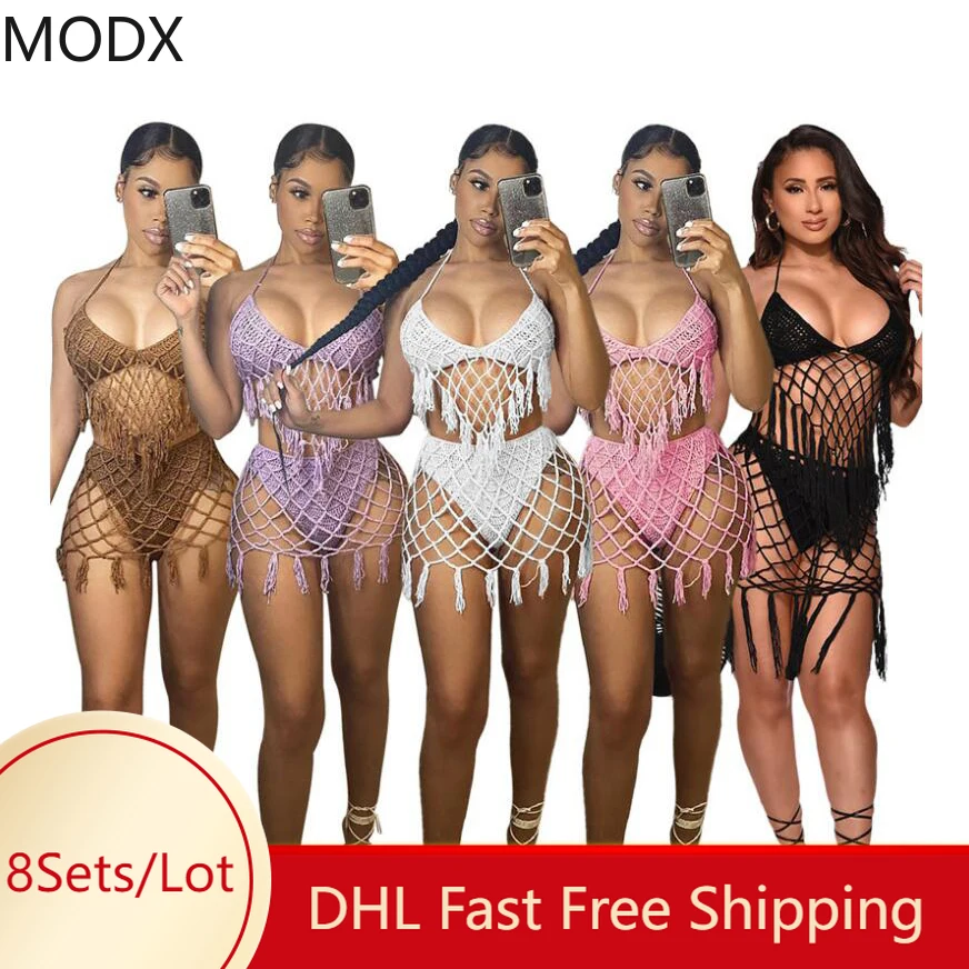Women Tassel Crochet Knitted Halter Bikini Set Summer Sexy Bohemia Cotton Dresses Handmade Crochet Slim Swimsuit Wholesale 7419
Women Tassel Crochet Knitted Halter Bikini Set Summer Sexy Bohemia Cotton Dresses Handmade Crochet Slim Swimsuit Wholesale 7419