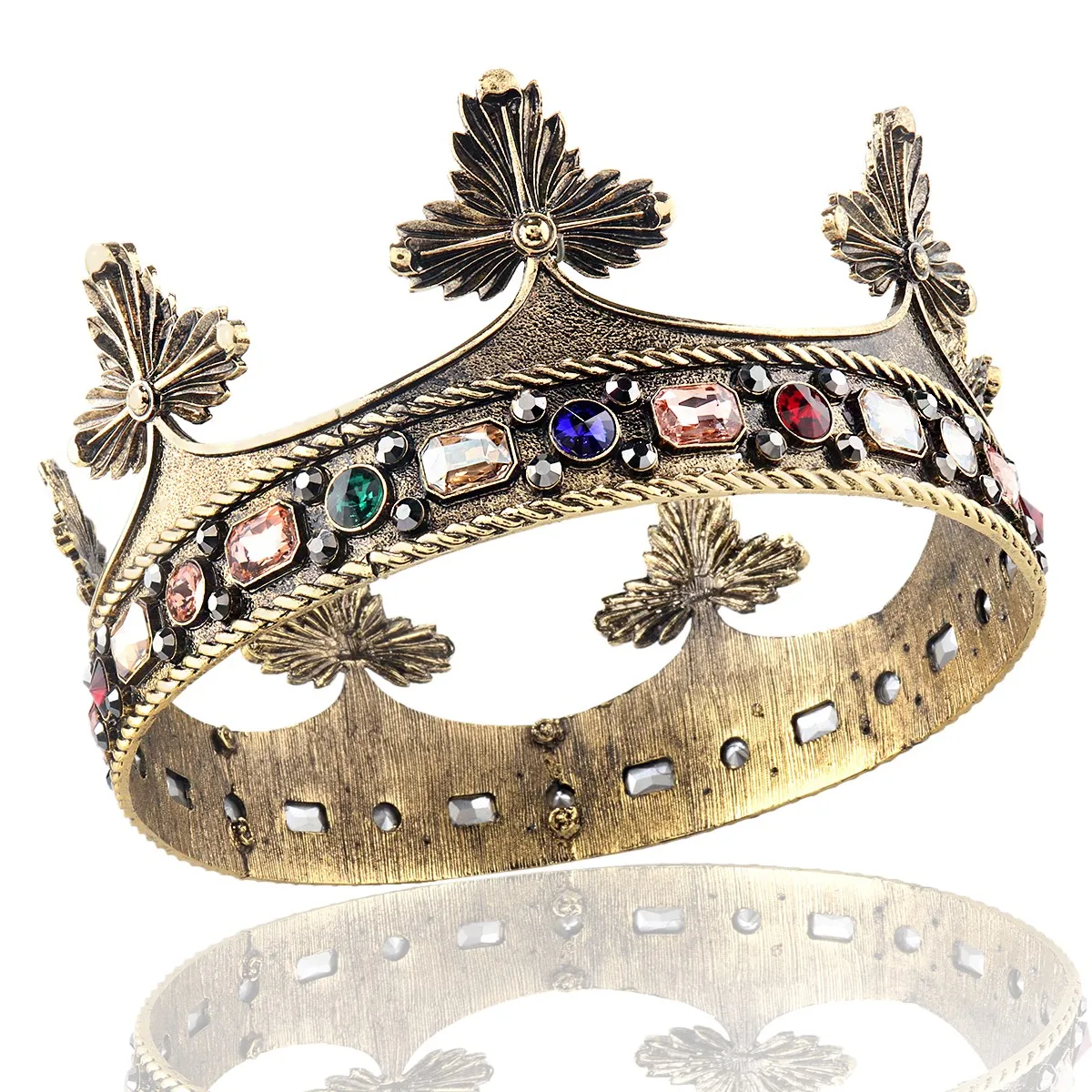 Vintage Royal King Crown For Men Baroque Full Round Big Tiaras And Crowns Prom Pageant Diadem Costume Prince Hair Accessories
Vintage Royal King Crown For Men Baroque Full Round Big Tiaras And Crowns Prom Pageant Diadem Costume Prince Hair Accessories