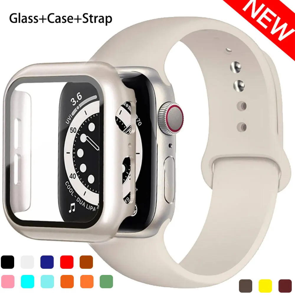 Glass+Case+Strap for Apple Watch Band 44mm 41mm 45mm 40mm 38mm 42mm Screen Protectors for Apple IWatch Series 9 8 7 6 SE 5 3 4
Glass+Case+Strap for Apple Watch Band 44mm 41mm 45mm 40mm 38mm 42mm Screen Protectors for Apple IWatch Series 9 8 7 6 SE 5 3 4