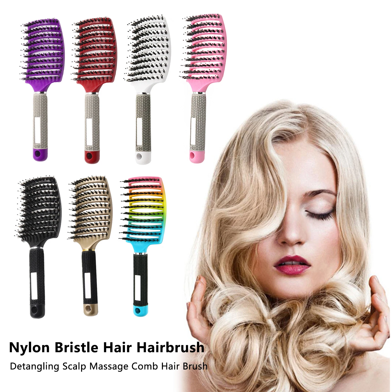 Newest Curved Vented Professional Detangling Comb Portable Home Massage Hair Brush Styling Tools Fast Drying Barber Hairdressing 
Newest Curved Vented Professional Detangling Comb Portable Home Massage Hair Brush Styling Tools Fast Drying Barber Hairdressing