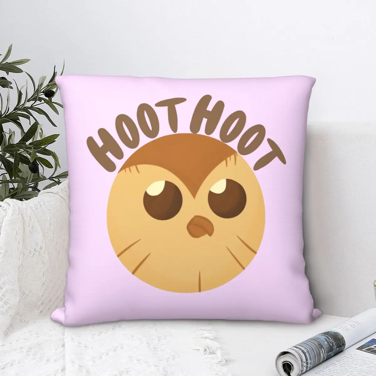 

Hooty Throw Pillow Case The Owl House Fantasy Cartoon Cushion Home Sofa Chair Print Decorative Hug Pillowcase