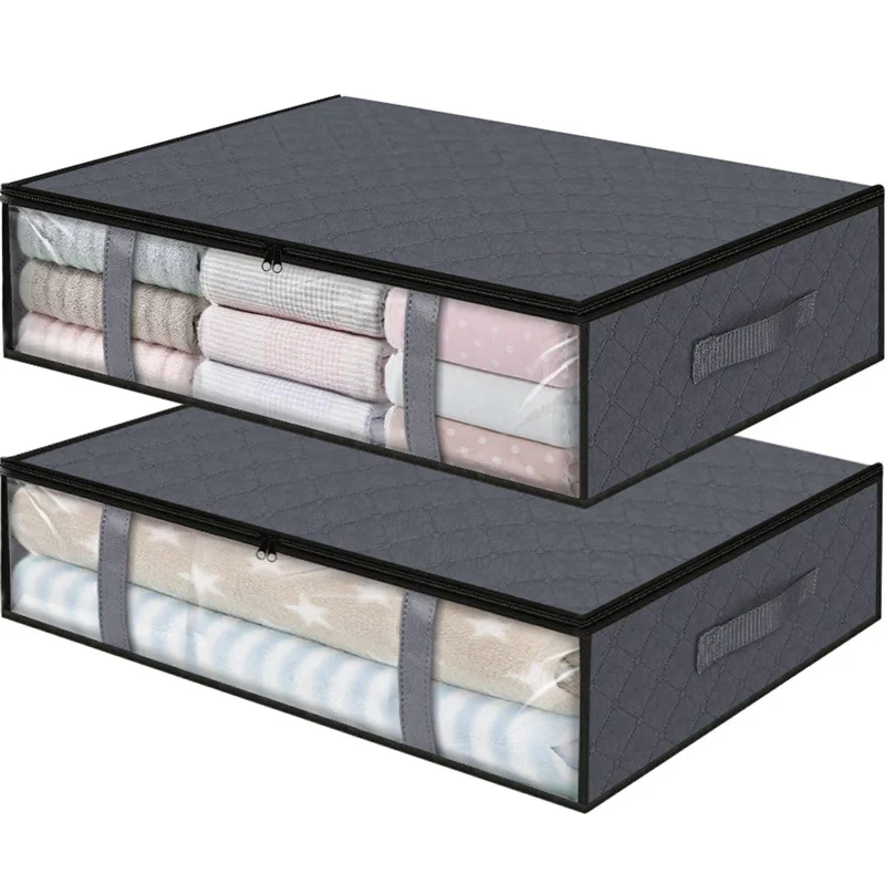 Non-woven Organizer Fabric Quilt Storage Box Foldable Clothes Save Space Large Capacity Under-bed Quilt Clothing Storage Bag
Non-woven Organizer Fabric Quilt Storage Box Foldable Clothes Save Space Large Capacity Under-bed Quilt Clothing Storage Bag