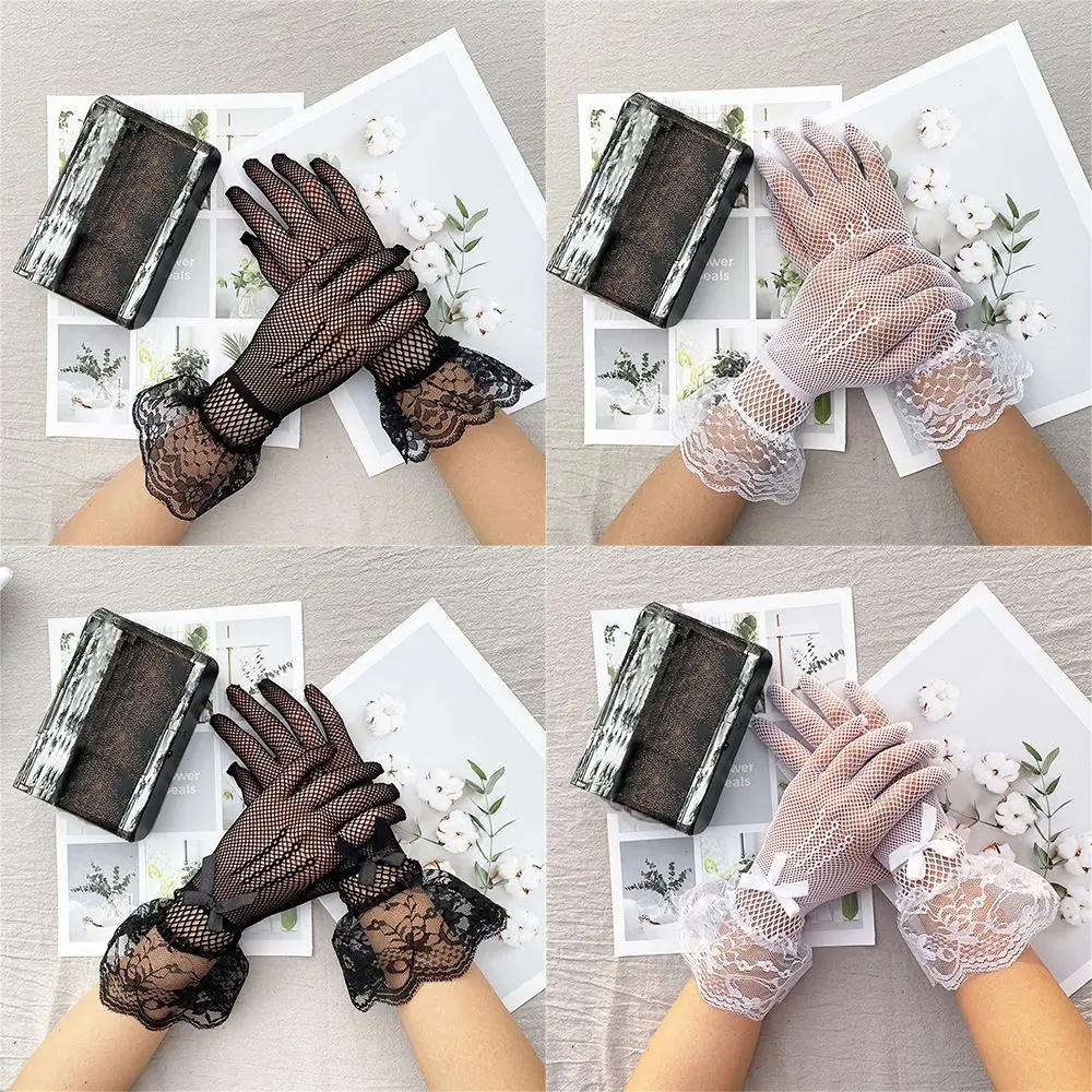 Prom Costume Wedding Sexy Uv-proof Driving Bride Mittens Full Finger Gloves Mesh Fishnet Gloves Lace Gloves
Prom Costume Wedding Sexy Uv-proof Driving Bride Mittens Full Finger Gloves Mesh Fishnet Gloves Lace Gloves
