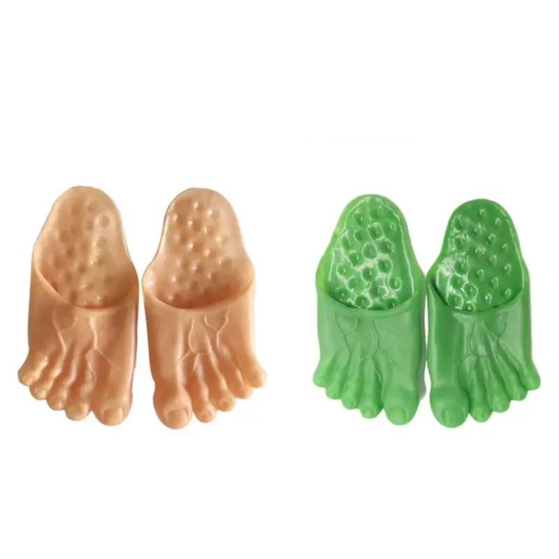 27cm Hulk Slippers new soft bottom male big foot slippers party shoes funny Halloween shoescover show cosplay props
27cm Hulk Slippers new soft bottom male big foot slippers party shoes funny Halloween shoescover show cosplay props