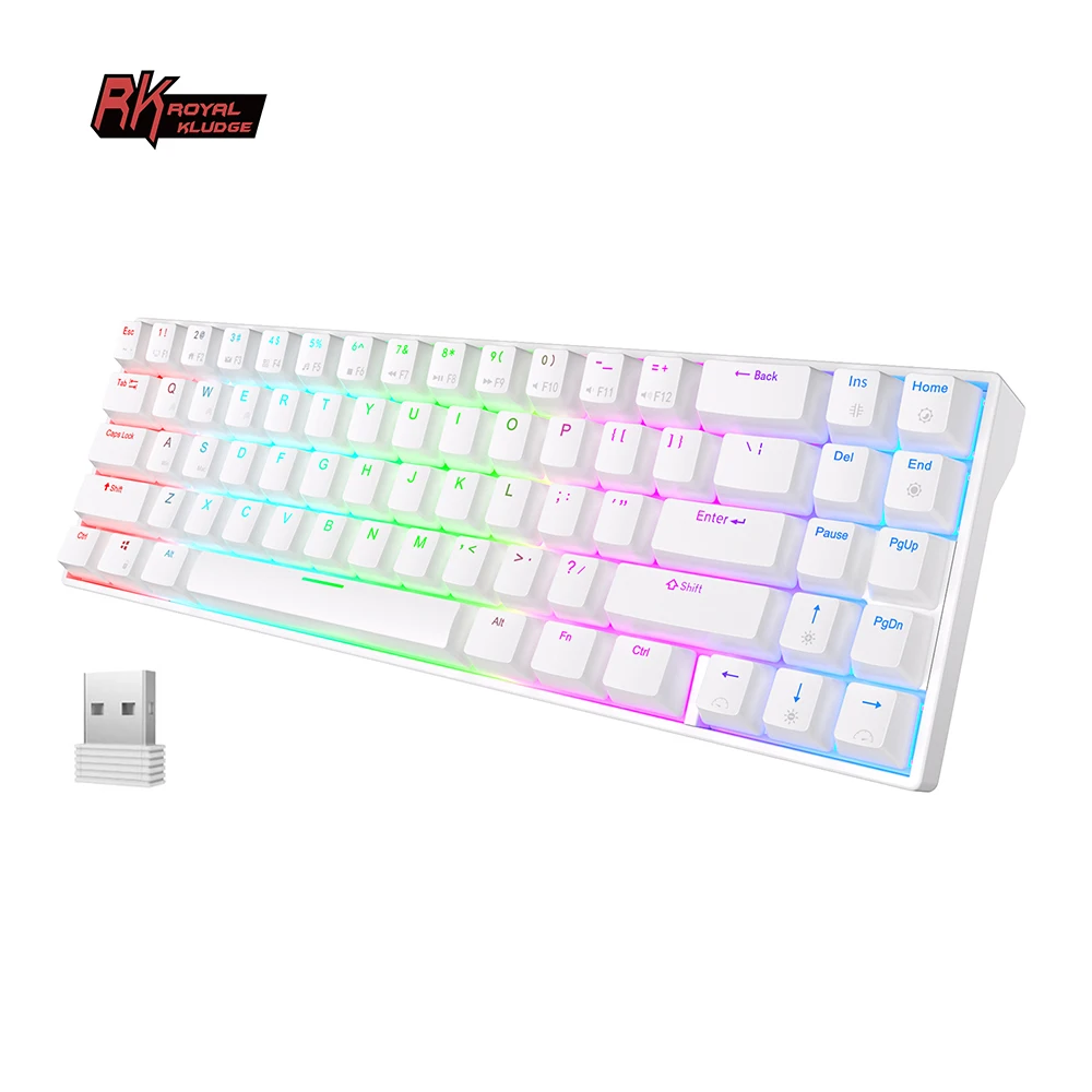 Беспроводная Механическая игровая клавиатура ROYAL KLUDGE RK71 с 71 клавишами, 70% RGB, 2,4 ГГц, Bluetooth, проводная, популярная, для Windows и MacOS
Беспроводная Механическая игровая клавиатура ROYAL KLUDGE RK71 с 71 клавишами, 70% RGB, 2,4 ГГц, Bluetooth, проводная, популярная, для Windows и MacOS