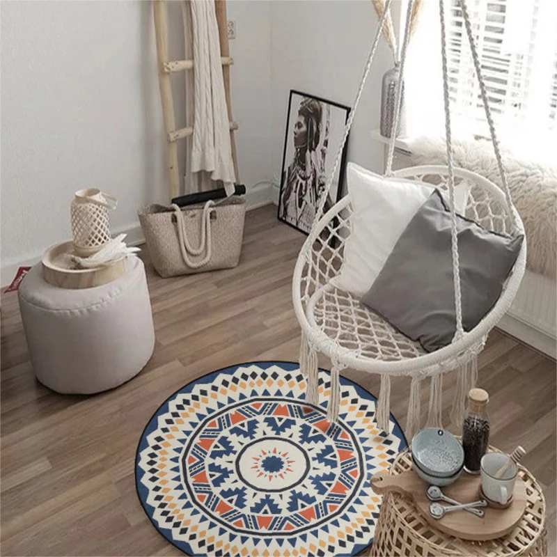 Moroccan Style Round Carpets Home Bedroom Decor Carpet Large Area Living Room Rugs Simple Cloakroom Lounge Rug Modern Study Mat
Moroccan Style Round Carpets Home Bedroom Decor Carpet Large Area Living Room Rugs Simple Cloakroom Lounge Rug Modern Study Mat