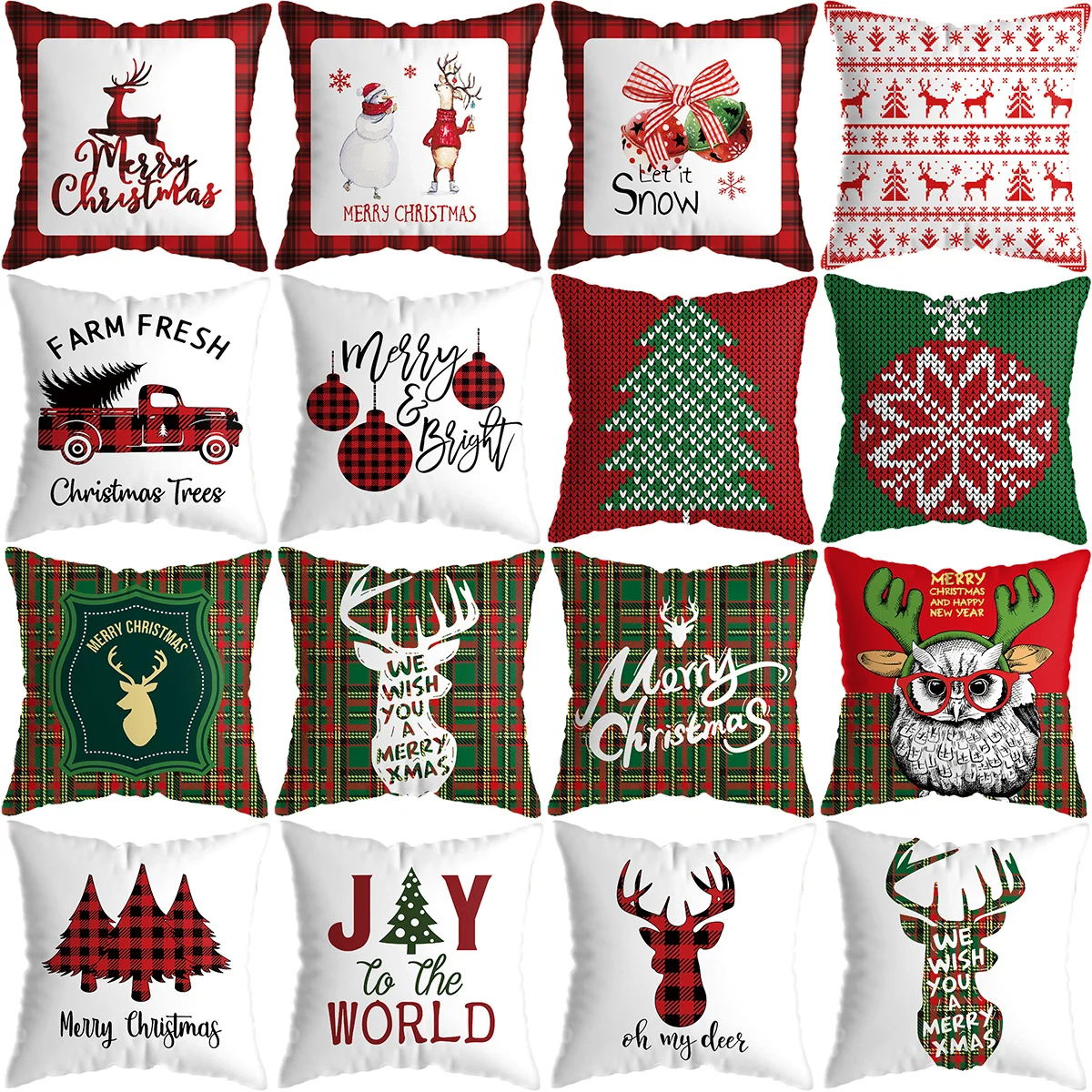 45x45cm Merry Christmas Pillowcase 2022 Christmas Decorations for Home 2023 New Year Ornaments Peach Skin Velvet Cushion Cover
45x45cm Merry Christmas Pillowcase 2022 Christmas Decorations for Home 2023 New Year Ornaments Peach Skin Velvet Cushion Cover