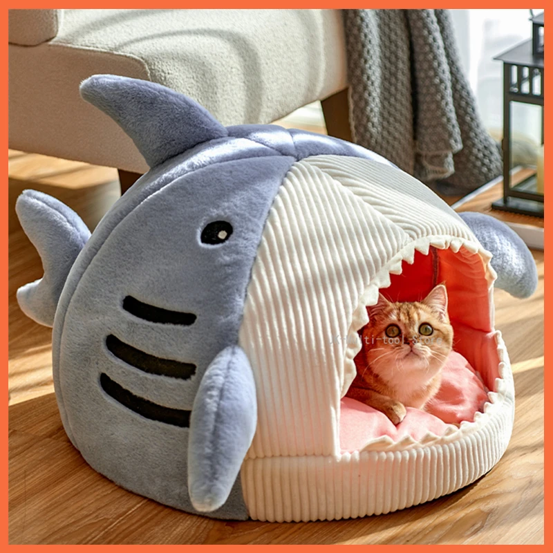 Enclosed Warm Cat Bed Cute Shark Pet Beds Sweet Kittens Basket Cushion Cat Pillow Mat Tent Puppy Nest Cave Portable Cats House
Enclosed Warm Cat Bed Cute Shark Pet Beds Sweet Kittens Basket Cushion Cat Pillow Mat Tent Puppy Nest Cave Portable Cats House