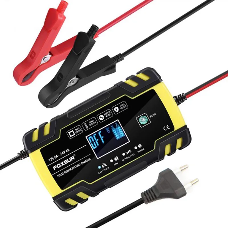 12V 24V 8A Automatic Charge Battery Charger Digital LCD Display Car Battery Chargers Power Repair Chargers Wet Dry Lead Acid
12V 24V 8A Automatic Charge Battery Charger Digital LCD Display Car Battery Chargers Power Repair Chargers Wet Dry Lead Acid