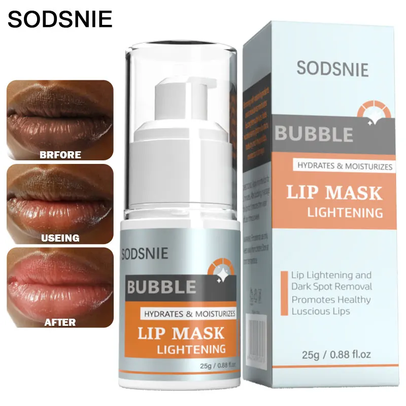 Bubble Lip Mask Lip Lightening For Dark Lip Bleaching Repair Fine Lines Whitening Moisturizing Nourish Nicotinamide Lip Care 25g
Bubble Lip Mask Lip Lightening For Dark Lip Bleaching Repair Fine Lines Whitening Moisturizing Nourish Nicotinamide Lip Care 25g