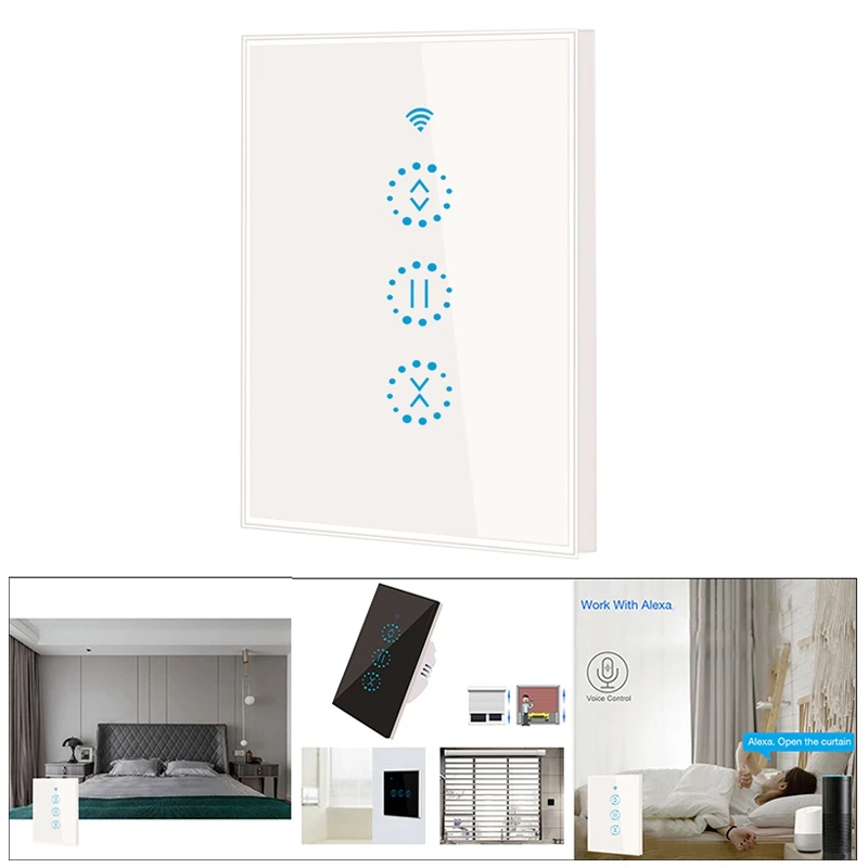 Wifi Smart Curtain Switch For Roller Shutter Electric Curtain US/AU Voice Control For Alexa Smart Lifeapp
Wifi Smart Curtain Switch For Roller Shutter Electric Curtain US/AU Voice Control For Alexa Smart Lifeapp