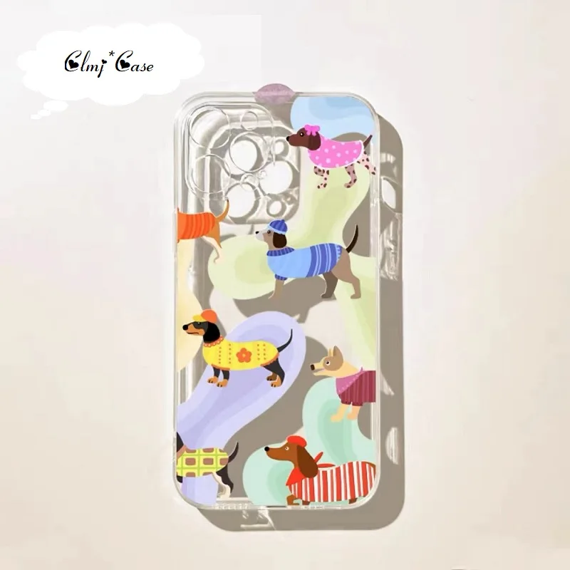 Clmj Cute Colorful Dog Phone Case For iPhone 13 Mini 11 Pro 12 14 Plus 7 8 XR X XS Max Se 2020 Soft Silicone Protective Cover
Clmj Cute Colorful Dog Phone Case For iPhone 13 Mini 11 Pro 12 14 Plus 7 8 XR X XS Max Se 2020 Soft Silicone Protective Cover