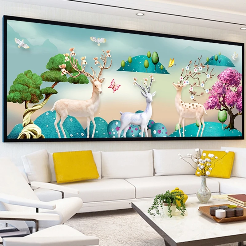 DIY Diamond Embroidery Animal Deer Cross Stitch Full Drilling 5D Diamond Painting Art Kit Handmade Christmas Gift
DIY Diamond Embroidery Animal Deer Cross Stitch Full Drilling 5D Diamond Painting Art Kit Handmade Christmas Gift