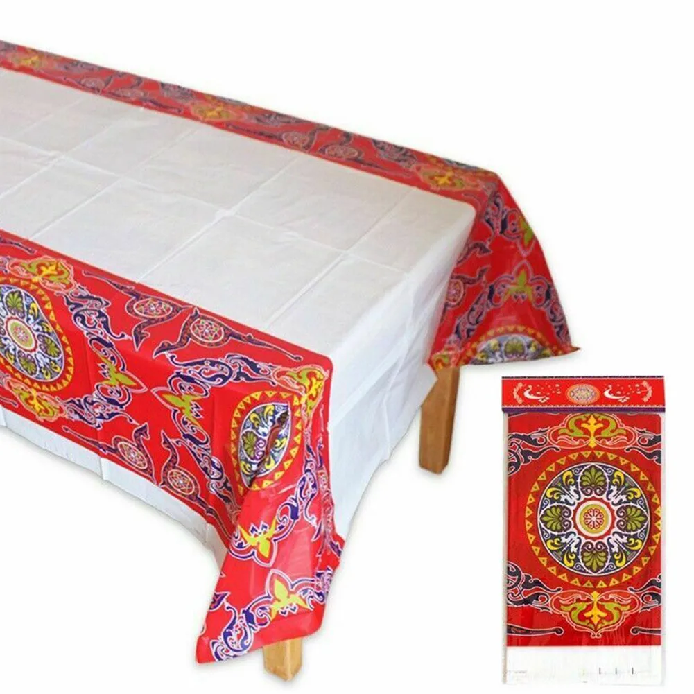 Muslim Eid Mubarak Table Cloth Ramadan Party Decoration Home Waterproof PE Plastic Disposable Table Cloth For Islamism Decor
Muslim Eid Mubarak Table Cloth Ramadan Party Decoration Home Waterproof PE Plastic Disposable Table Cloth For Islamism Decor