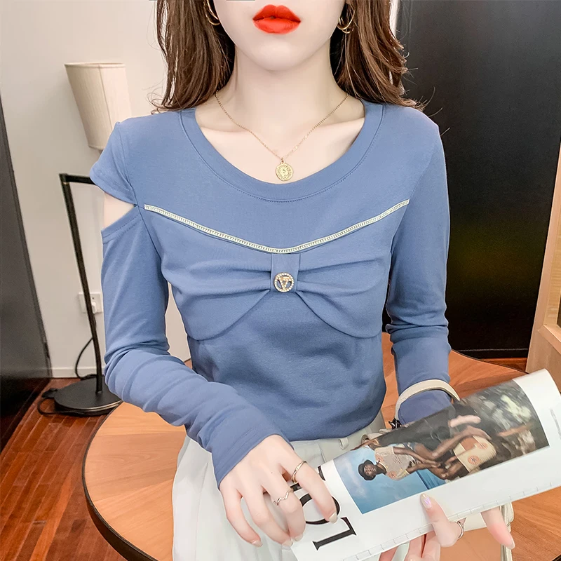 Free Shipping Spring and Autumn New Women's Wear Careful Machine Off-the-Shoulder Long SleeveBow Splicing Pure Cotton Shirt
Free Shipping Spring and Autumn New Women's Wear Careful Machine Off-the-Shoulder Long SleeveBow Splicing Pure Cotton Shirt