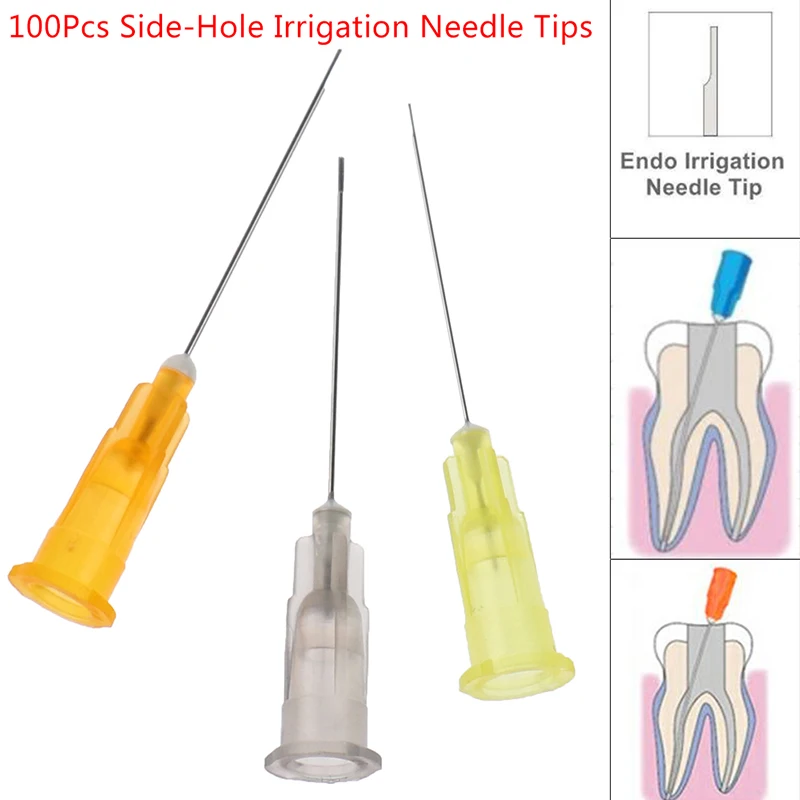 100pcs Dental Sterile Endodontic Irrigation Needle Tips 25G/27G/30G Plain Ends Notched Endo needle tip Syringe Dentist Tools Lab
100pcs Dental Sterile Endodontic Irrigation Needle Tips 25G/27G/30G Plain Ends Notched Endo needle tip Syringe Dentist Tools Lab