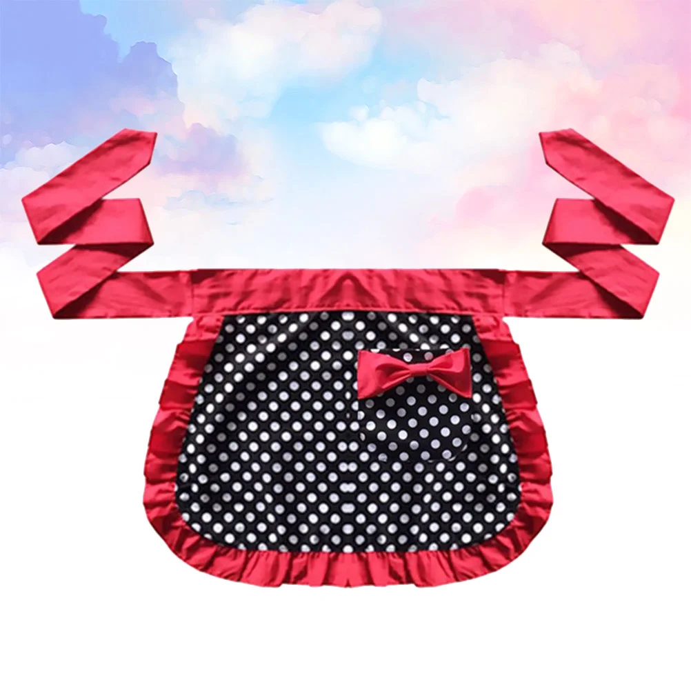 Half Apron Cotton Half Length Apron Little Dot Decor for Women Gilrs Ladies (Red)
Half Apron Cotton Half Length Apron Little Dot Decor for Women Gilrs Ladies (Red)