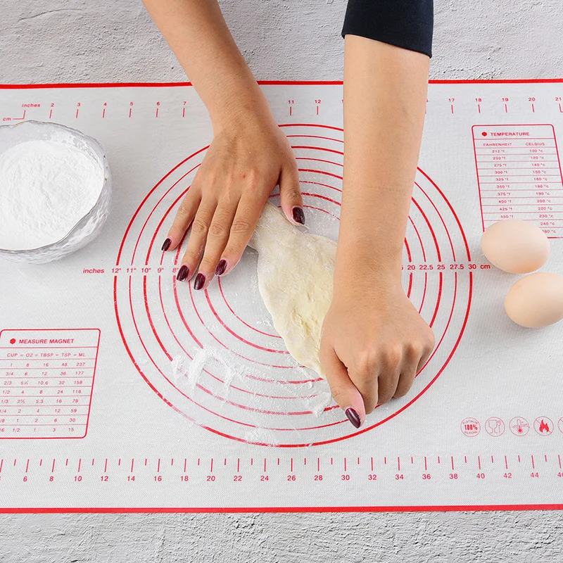 Silicone Kneading Pad Baking Household Antiskid Food Grade Large Thickened Bread Flour Pad Non Stick Rolling Plate
Silicone Kneading Pad Baking Household Antiskid Food Grade Large Thickened Bread Flour Pad Non Stick Rolling Plate