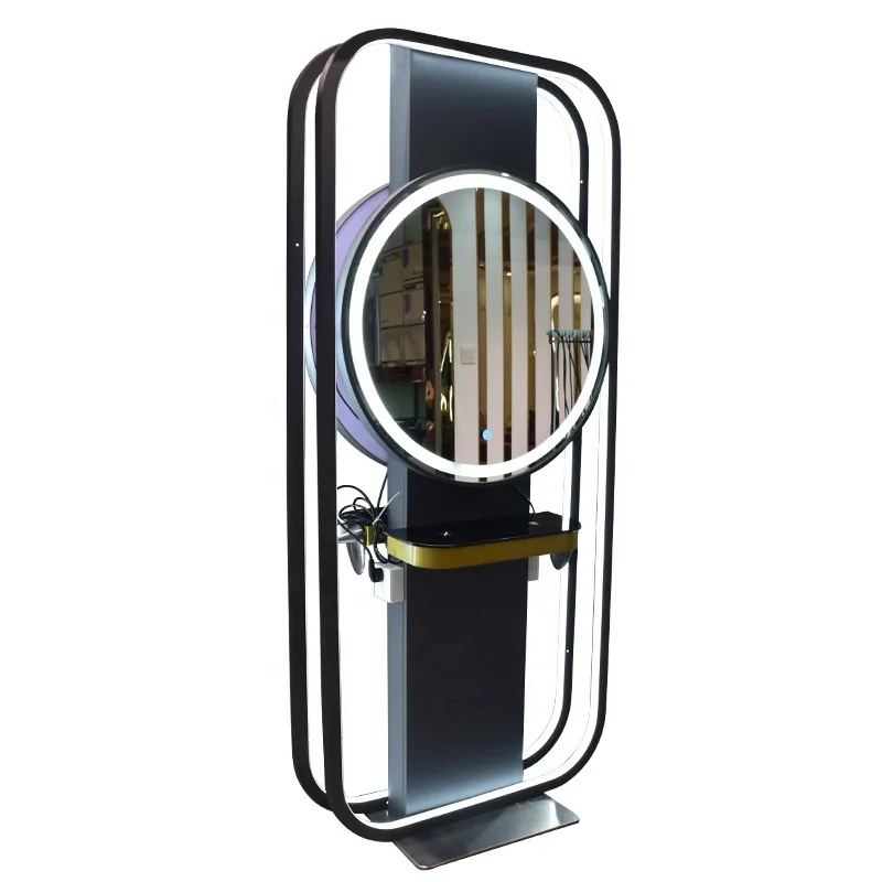 New Style Black Mirror with Lamp Mirror Barber Shop Mirror Wholesale Furniture Commercial Furniture Contemporary
New Style Black Mirror with Lamp Mirror Barber Shop Mirror Wholesale Furniture Commercial Furniture Contemporary