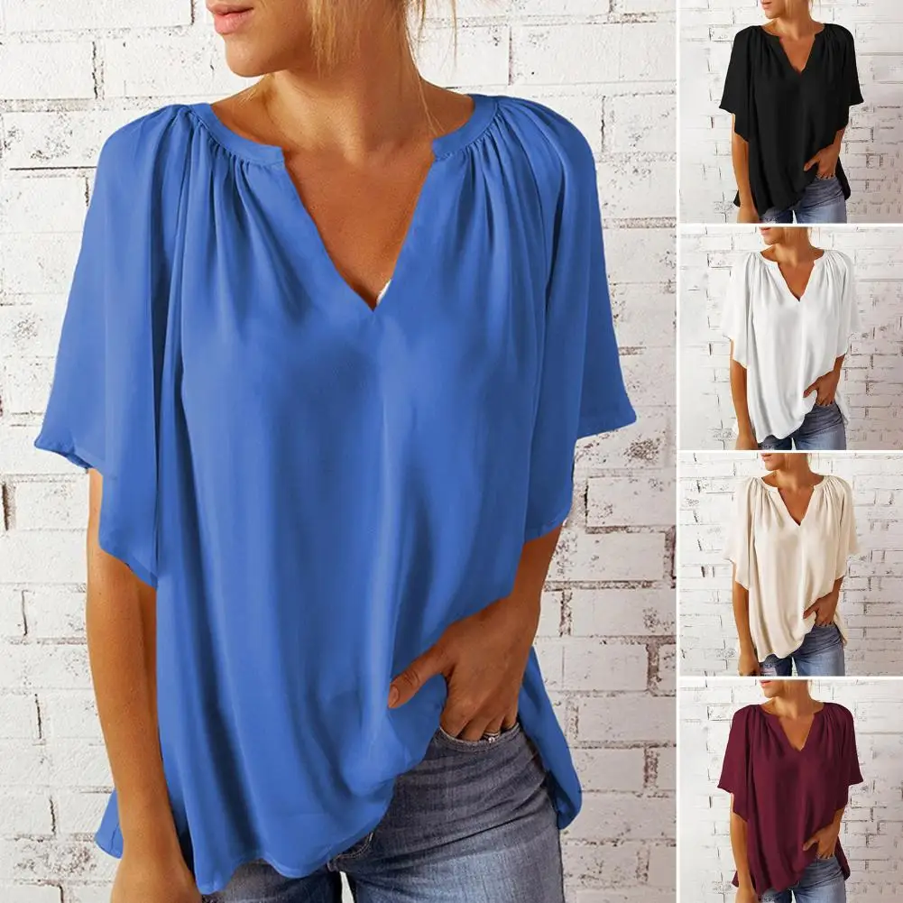Blouse Popular Ladies Loose-fitting Chiffon Folds Top for Office Women Shirt Women Blouse
Blouse Popular Ladies Loose-fitting Chiffon Folds Top for Office Women Shirt Women Blouse