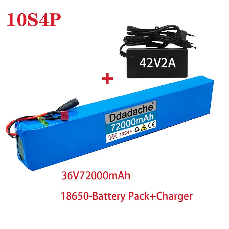 New Lithium Rechargeable battery pack 10S4P 36V 72Ah high power 18650 600W for electric bicycle with charger
New Lithium Rechargeable battery pack 10S4P 36V 72Ah high power 18650 600W for electric bicycle with charger