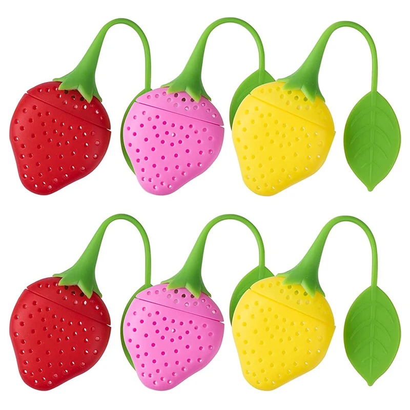 6PCS Silicone Loose Tea Infuser Creative Strawberry Shaped Tea Filling Reusable Tea Cup Filter
6PCS Silicone Loose Tea Infuser Creative Strawberry Shaped Tea Filling Reusable Tea Cup Filter