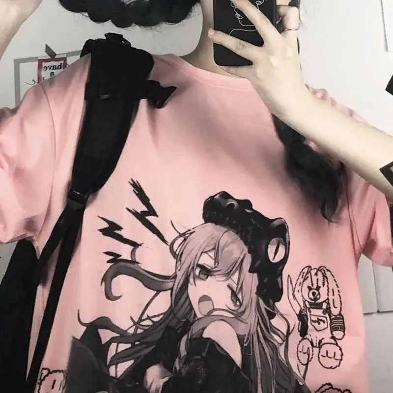 Women T-shirt Japanese Preppy Sweet Tshirt Clothes With Arm Cover Streetwear Female Ulzzang Kawaii Girl Cartoon Summer Tops
Women T-shirt Japanese Preppy Sweet Tshirt Clothes With Arm Cover Streetwear Female Ulzzang Kawaii Girl Cartoon Summer Tops