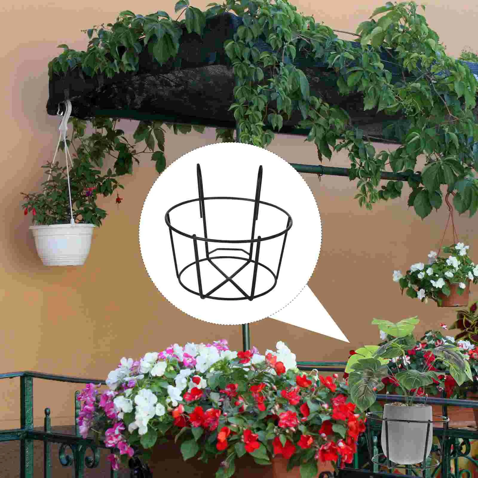 Hanging Planter Holder Flower Fencepot Balcony Railing Basket Over Deck Stand Baskets Hanger Metal Potted Rail Planters Pots
Hanging Planter Holder Flower Fencepot Balcony Railing Basket Over Deck Stand Baskets Hanger Metal Potted Rail Planters Pots