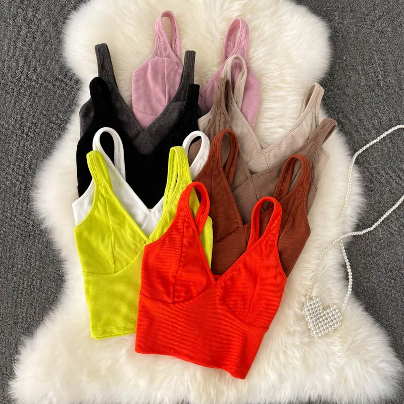 slim 2022 deep v neck girl Summer short camis casual push up sexy party camis women beach backless Crop Top Harajuku tank tops
slim 2022 deep v neck girl Summer short camis casual push up sexy party camis women beach backless Crop Top Harajuku tank tops