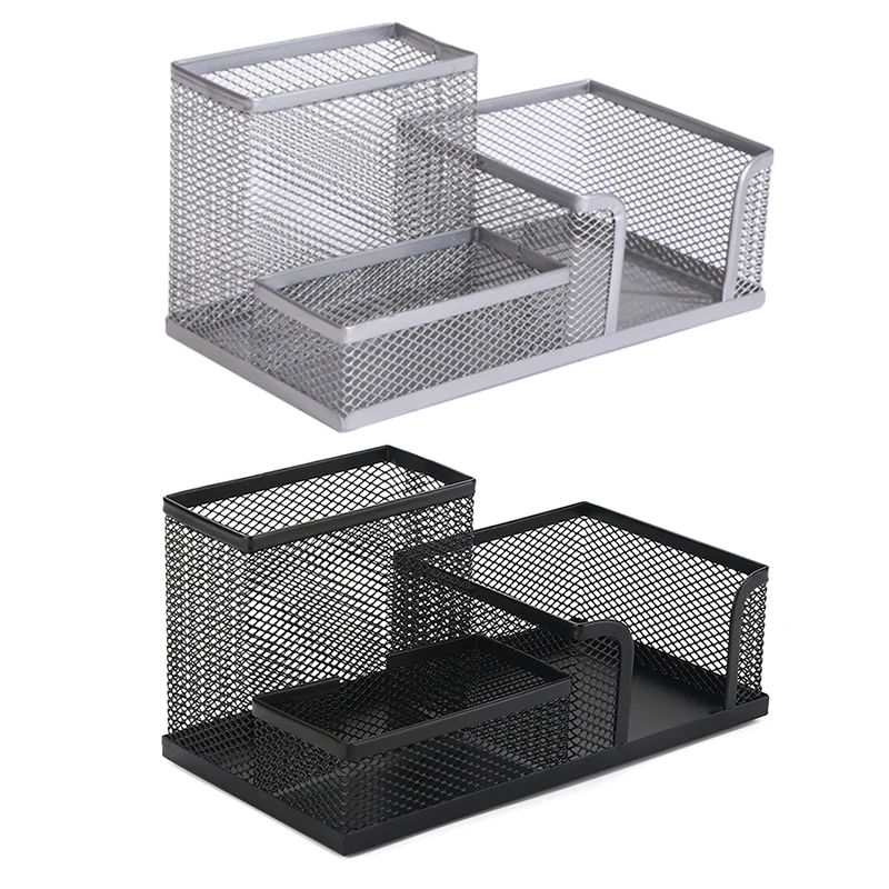 New 3 in 1 Black Metal Mesh Box Pen Pencils Holder Case Desk Stationery Storage Organizer Home Office Useful Save Space
New 3 in 1 Black Metal Mesh Box Pen Pencils Holder Case Desk Stationery Storage Organizer Home Office Useful Save Space