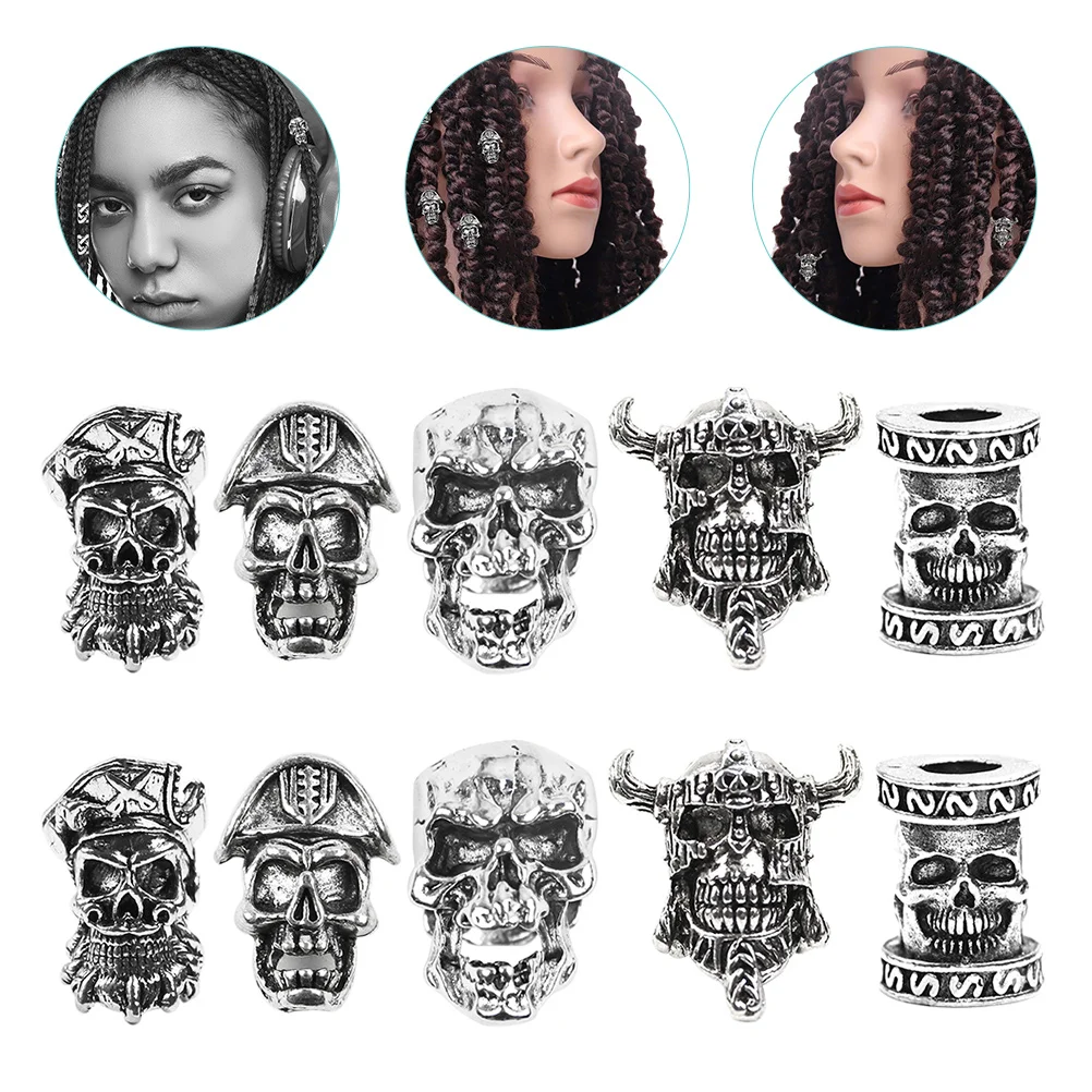 10 Pcs Dreadlocks Beads Braid Accessories Hair Charms Braids Braiding Alloy Decorations Women's
10 Pcs Dreadlocks Beads Braid Accessories Hair Charms Braids Braiding Alloy Decorations Women's