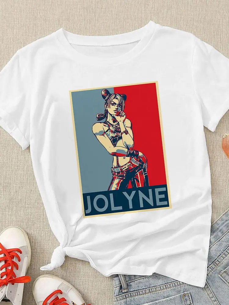 T Shirt Women Popular Leisure Summer All-Match Art Graphic Comfortable Jolyne Cujoh Stone Ocean T-Shirt White Trendy Creativity
T Shirt Women Popular Leisure Summer All-Match Art Graphic Comfortable Jolyne Cujoh Stone Ocean T-Shirt White Trendy Creativity