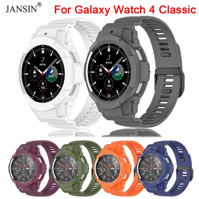 Rugged Case Strap For Samsung Galaxy Watch 4 Classic 42mm 46mm Band Galaxy Watch 4 46mm Silicone Protective Cover With Correa
Rugged Case Strap For Samsung Galaxy Watch 4 Classic 42mm 46mm Band Galaxy Watch 4 46mm Silicone Protective Cover With Correa