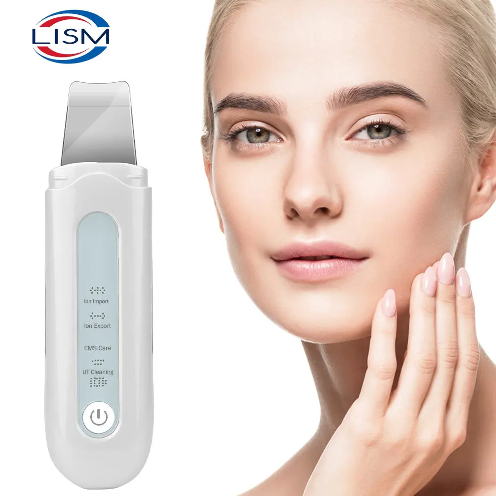 Ultrasonic Skin Scrubber EMS Face Massager Facial Deep Cleansing Ion Import Whiten Pore Cleaner Skin Peeling Shovel Beauty Tools
Ultrasonic Skin Scrubber EMS Face Massager Facial Deep Cleansing Ion Import Whiten Pore Cleaner Skin Peeling Shovel Beauty Tools
