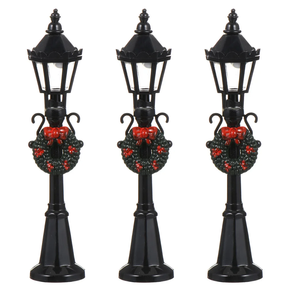 3 Pcs Black Home Decor Street Light Model Dollhouse Accessories Mini Lamp Landscape Lights Plastic
3 Pcs Black Home Decor Street Light Model Dollhouse Accessories Mini Lamp Landscape Lights Plastic