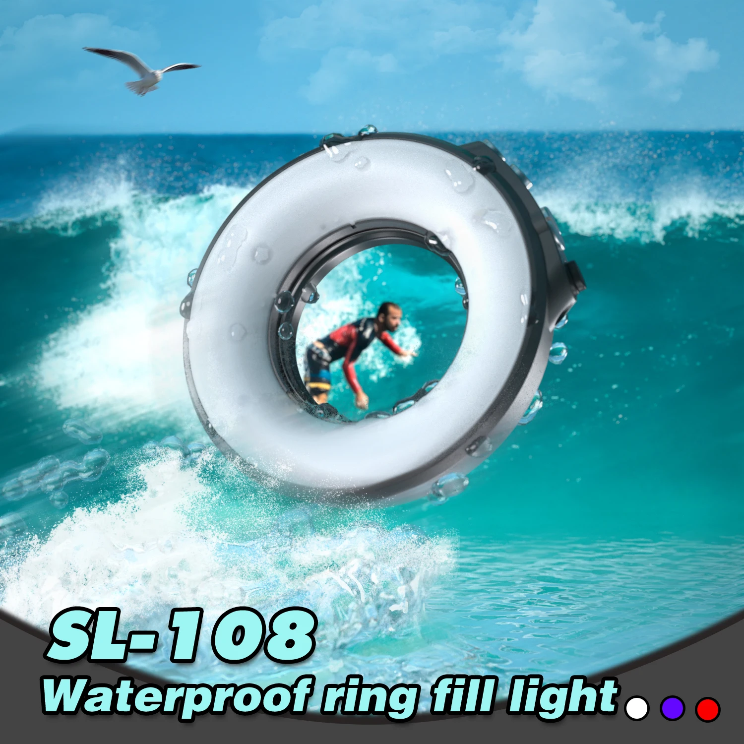 Flash Camera Ring Light Speed Underwater 40m 67mm Interface 3 Colors Light Lamps With New Arrive USB Charge
Flash Camera Ring Light Speed Underwater 40m 67mm Interface 3 Colors Light Lamps With New Arrive USB Charge