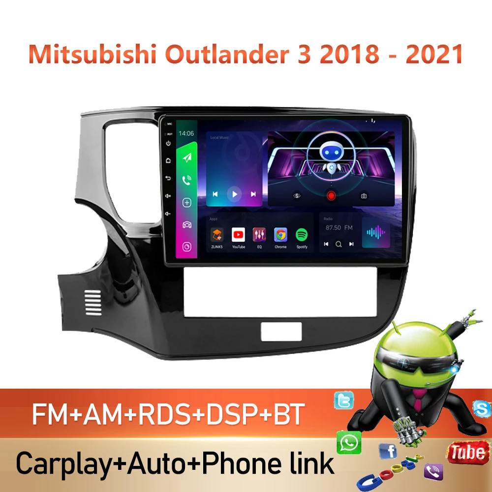 PEERCE Android 10.0 Car Radio Multimedia Player For Mitsubishi Outlander 3 III GF0W GG0W 2018 - 2021 Navigation GPS no 2din
PEERCE Android 10.0 Car Radio Multimedia Player For Mitsubishi Outlander 3 III GF0W GG0W 2018 - 2021 Navigation GPS no 2din