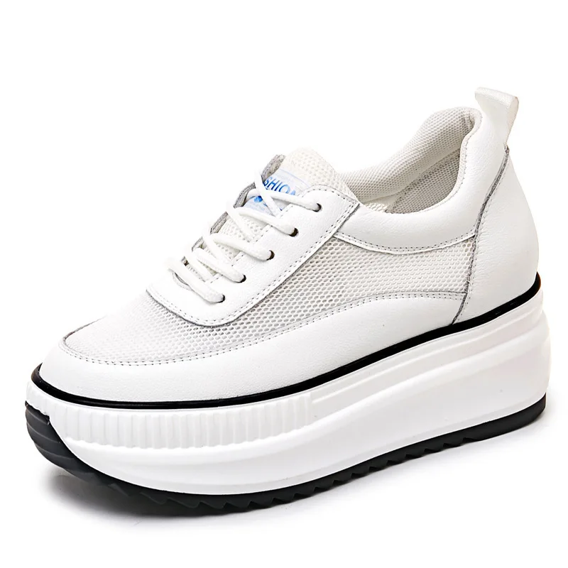 8.5cm Women Summer Shoes Genuine Leather Platform Wedges Shoes Chunky Sneakers Fashion for Female Air Mesh Breathable Shoes
8.5cm Women Summer Shoes Genuine Leather Platform Wedges Shoes Chunky Sneakers Fashion for Female Air Mesh Breathable Shoes