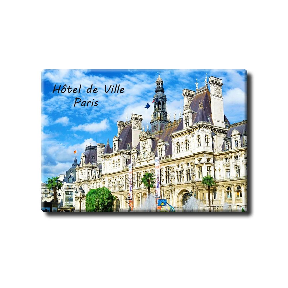 French Paris "City Hall" Tourist Souvenir Tinplate Magnetic Refrigerator Sticker Rigid Creative Home Decoration 27061 
French Paris "City Hall" Tourist Souvenir Tinplate Magnetic Refrigerator Sticker Rigid Creative Home Decoration 27061