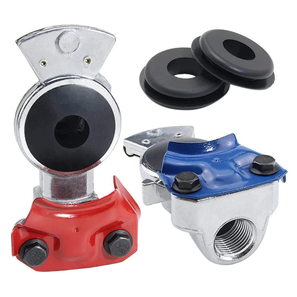 Universal Gladhand Emergency & Service Brake Air Hose Coupling Connectors Glad Hands Parts for Semi Trucks Trailers
Universal Gladhand Emergency & Service Brake Air Hose Coupling Connectors Glad Hands Parts for Semi Trucks Trailers