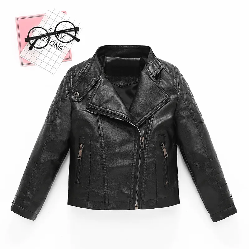 Children's Leather Jacket 2022 Spring Autumn Boys Girls PU Jackets Kids PU Leather Motorcycle Coat
Children's Leather Jacket 2022 Spring Autumn Boys Girls PU Jackets Kids PU Leather Motorcycle Coat