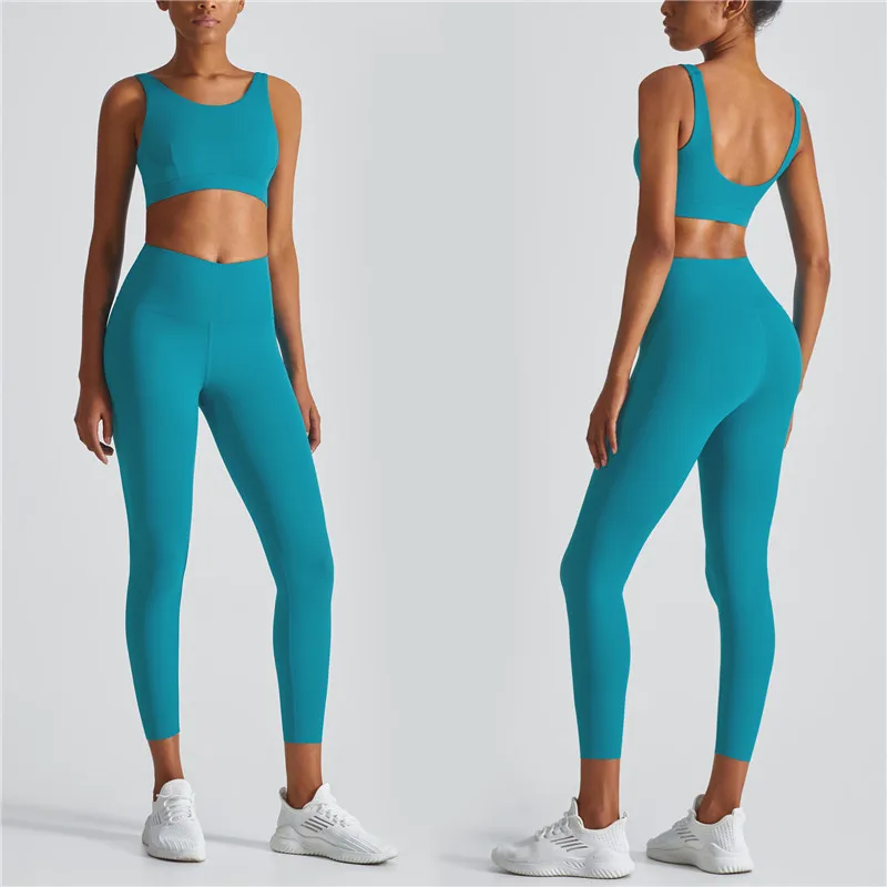 New Arrivals Solid Color Fitness Yoga Set Thicken Tight Sports Bra Leggings Tracksuit Two Piece Set Women Gym Clothe Suit Female
New Arrivals Solid Color Fitness Yoga Set Thicken Tight Sports Bra Leggings Tracksuit Two Piece Set Women Gym Clothe Suit Female