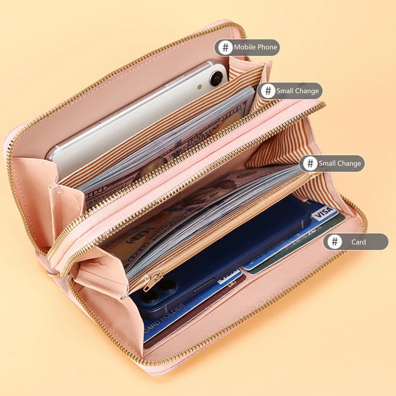 Women Long Wallets Double Zipper Clutches Women Luxury Purse Card Holder Retro Large Capacity Multifunction Wallets Unisex Bag
Women Long Wallets Double Zipper Clutches Women Luxury Purse Card Holder Retro Large Capacity Multifunction Wallets Unisex Bag