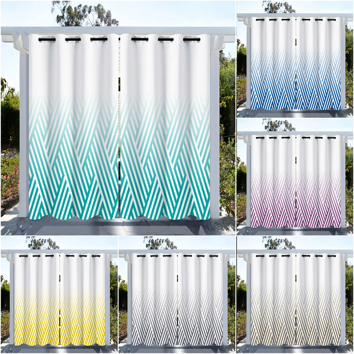 Purple Fade, Moroccan Print 3D Digital Print Outdoor Waterproof Curtain 2 Panels
Purple Fade, Moroccan Print 3D Digital Print Outdoor Waterproof Curtain 2 Panels