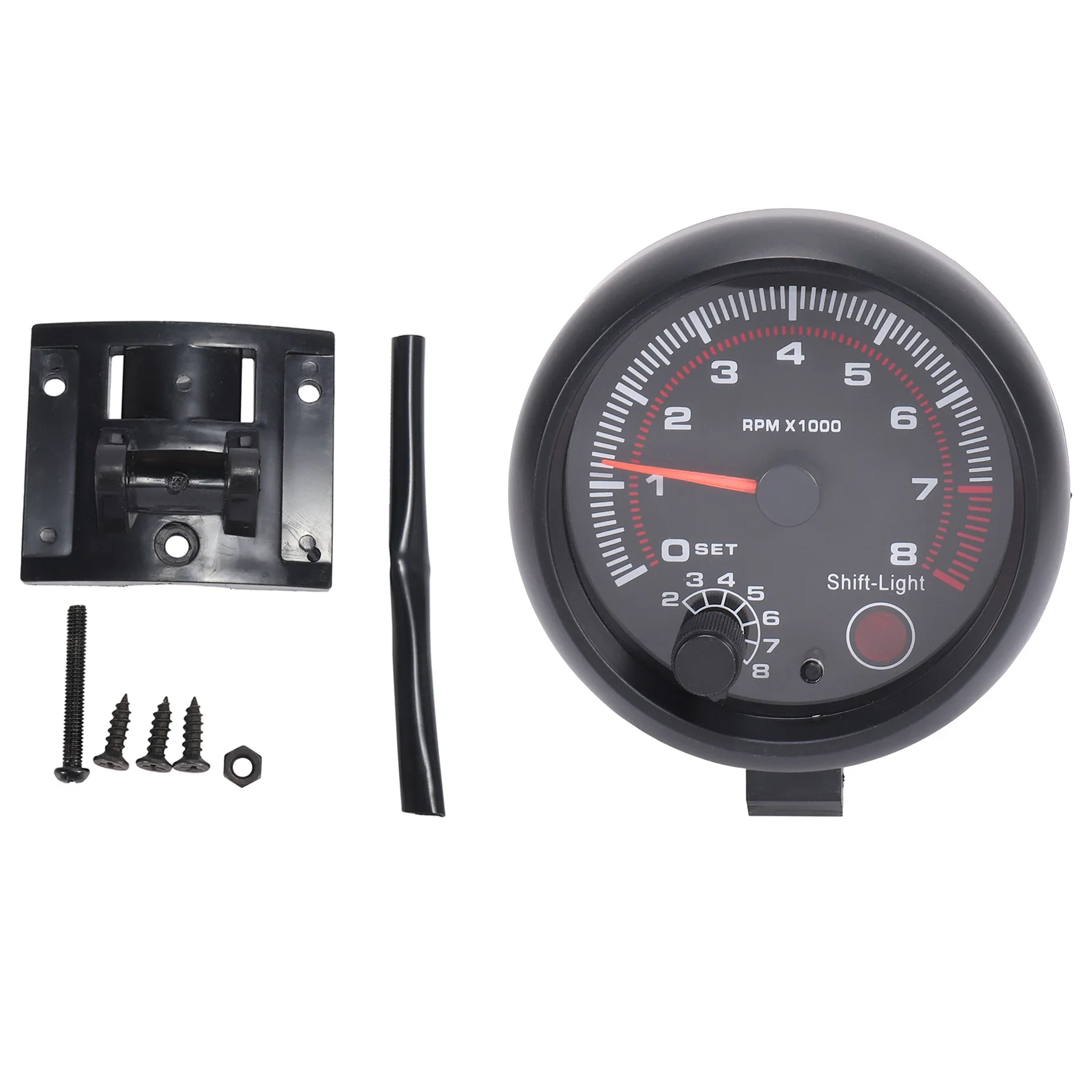Universal 3.75 inch 12V White LED Backlit Tachometer Gauge with Red Shift Light for Auto Gasoline Car, 0-8000 RPM
Universal 3.75 inch 12V White LED Backlit Tachometer Gauge with Red Shift Light for Auto Gasoline Car, 0-8000 RPM