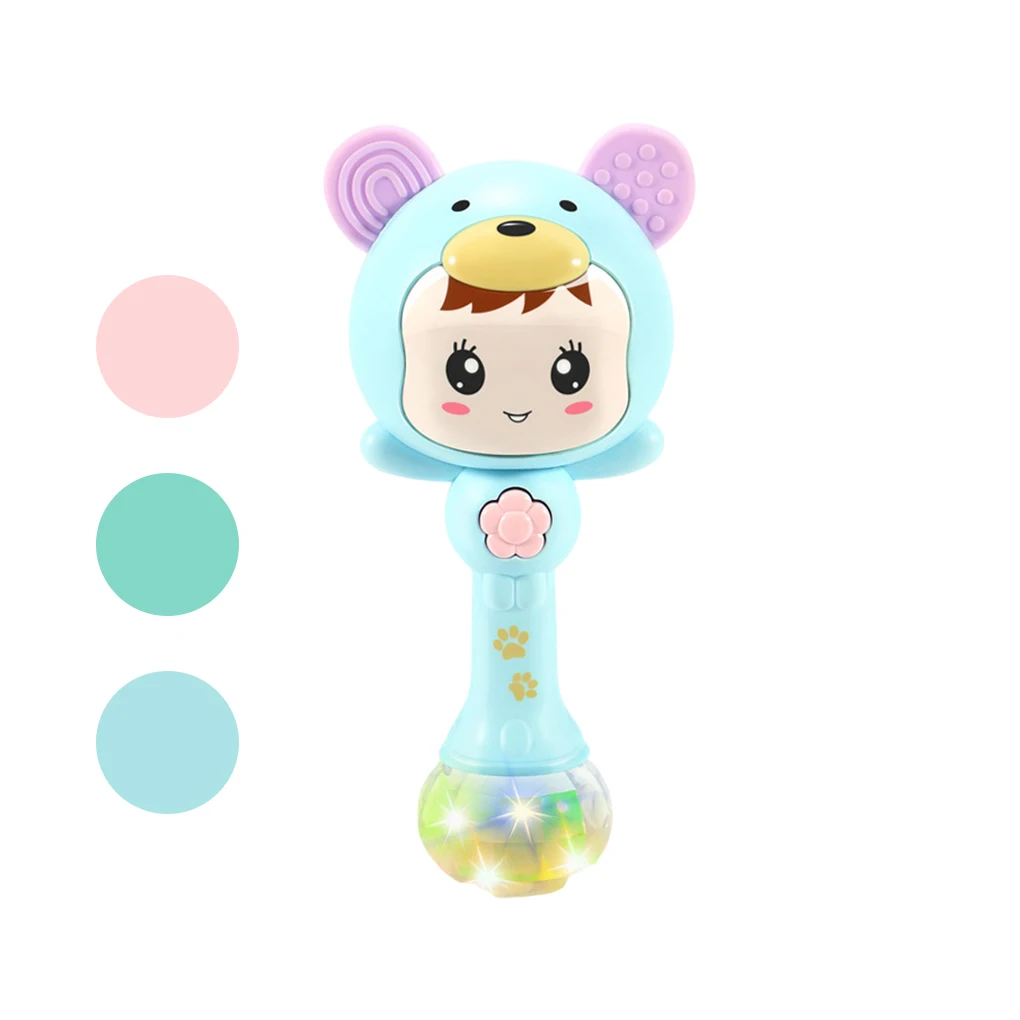 Cartoon Baby Rattle Toy Electric Teethers Hand Development Playset Nursery New Year Toddlers Gifts Supplies Blue
Cartoon Baby Rattle Toy Electric Teethers Hand Development Playset Nursery New Year Toddlers Gifts Supplies Blue